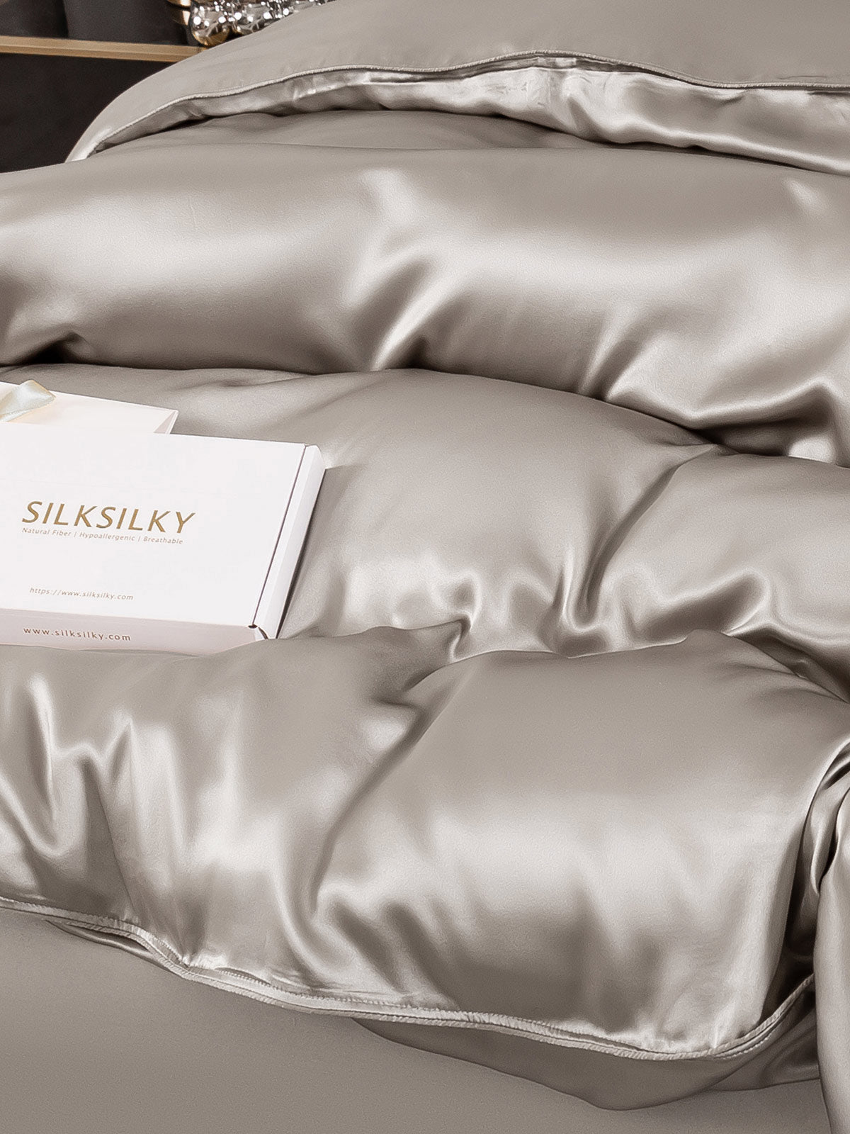 25Momme Mulberry Silk Seamless Duvet Cover (WITHOUT PILLOWCASES)