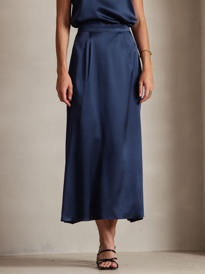 19Momme Silk Classic Maxi Skirt