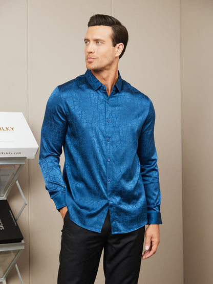 19 Momme Silk Long Sleeve Shirt For Men