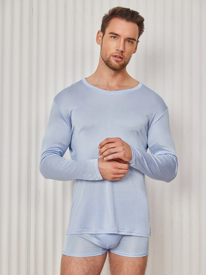 Mens Silk Knitted Tee