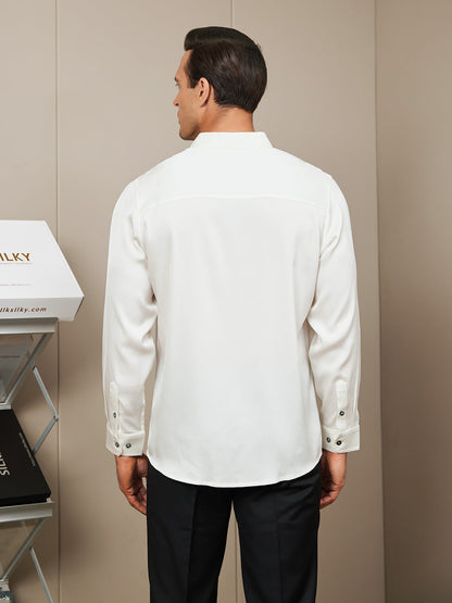 Silk Mens shirt with Long Sleeves