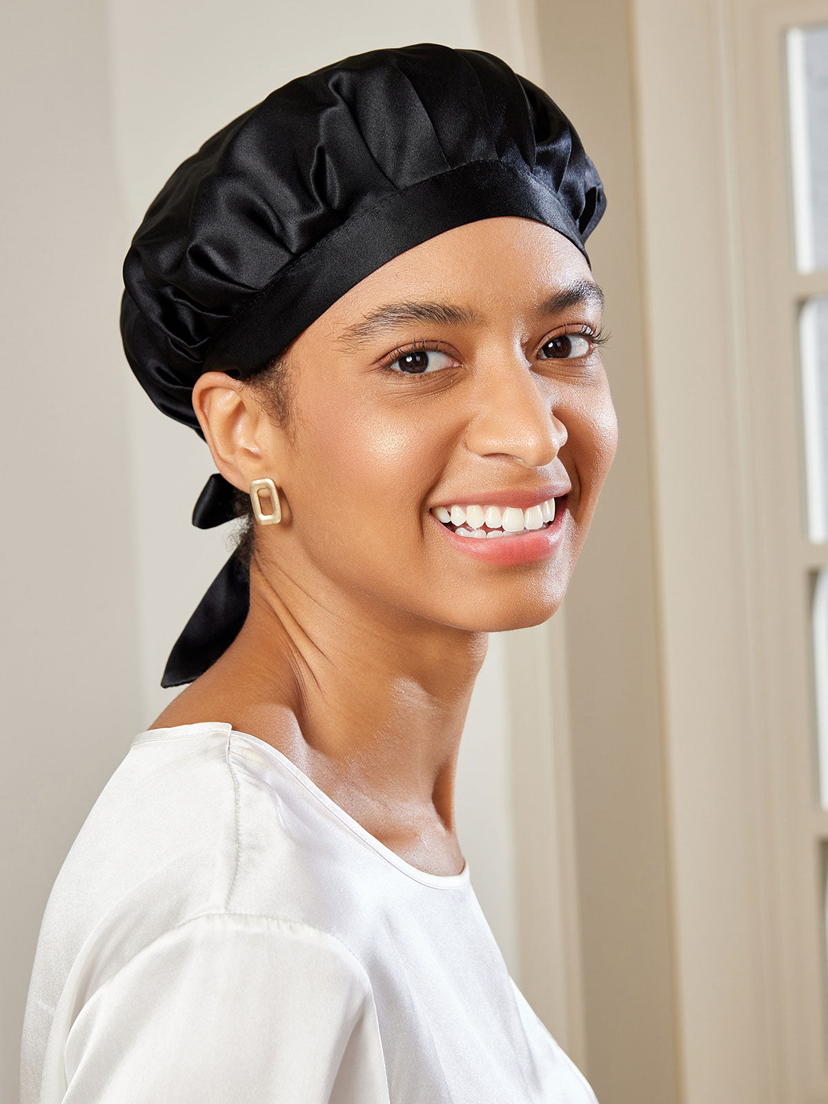 Pure Silk Classic Ribbon Nightcap