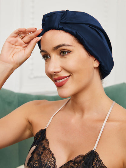 Pure Silk Night Turban Sleep Cap