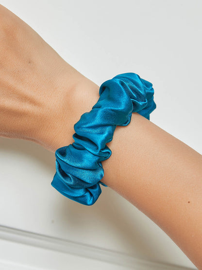 Pure Silk Midnight Scrunchies - Regular - 2cm