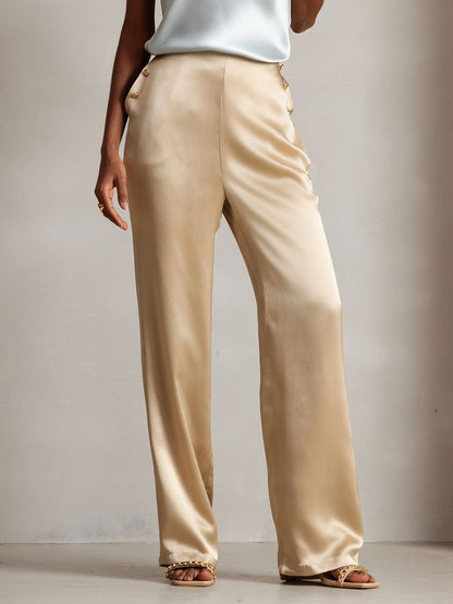 19Momme Versatile Classic Silk Suit Pants