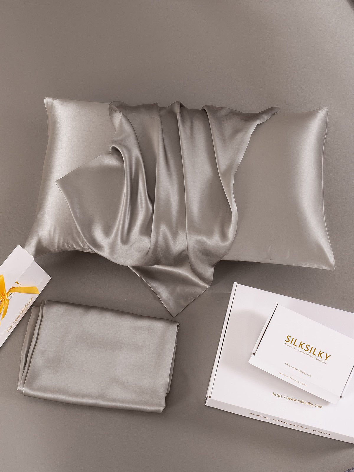 19Momme 100% Mulberry Silk Pillowcase - Hidden Zipper