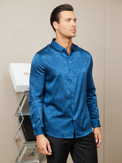 19 Momme Silk Long Sleeve Shirt For Men