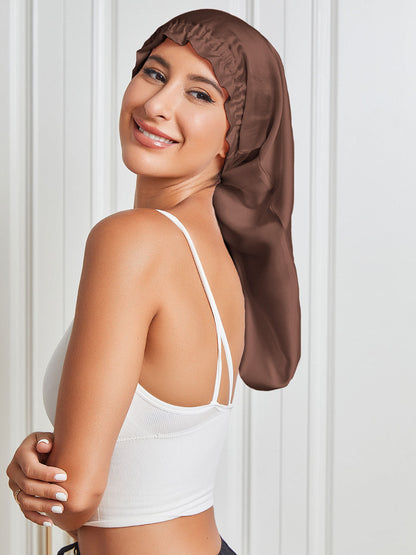 Elegant Night Silk Bonnet Sleep Cap