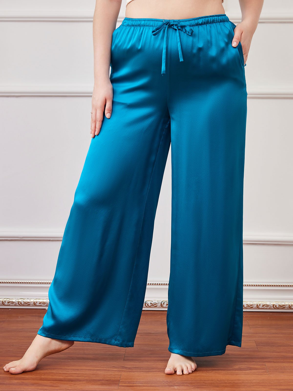 Pure Silk Plus Size Casual Women’s Pants