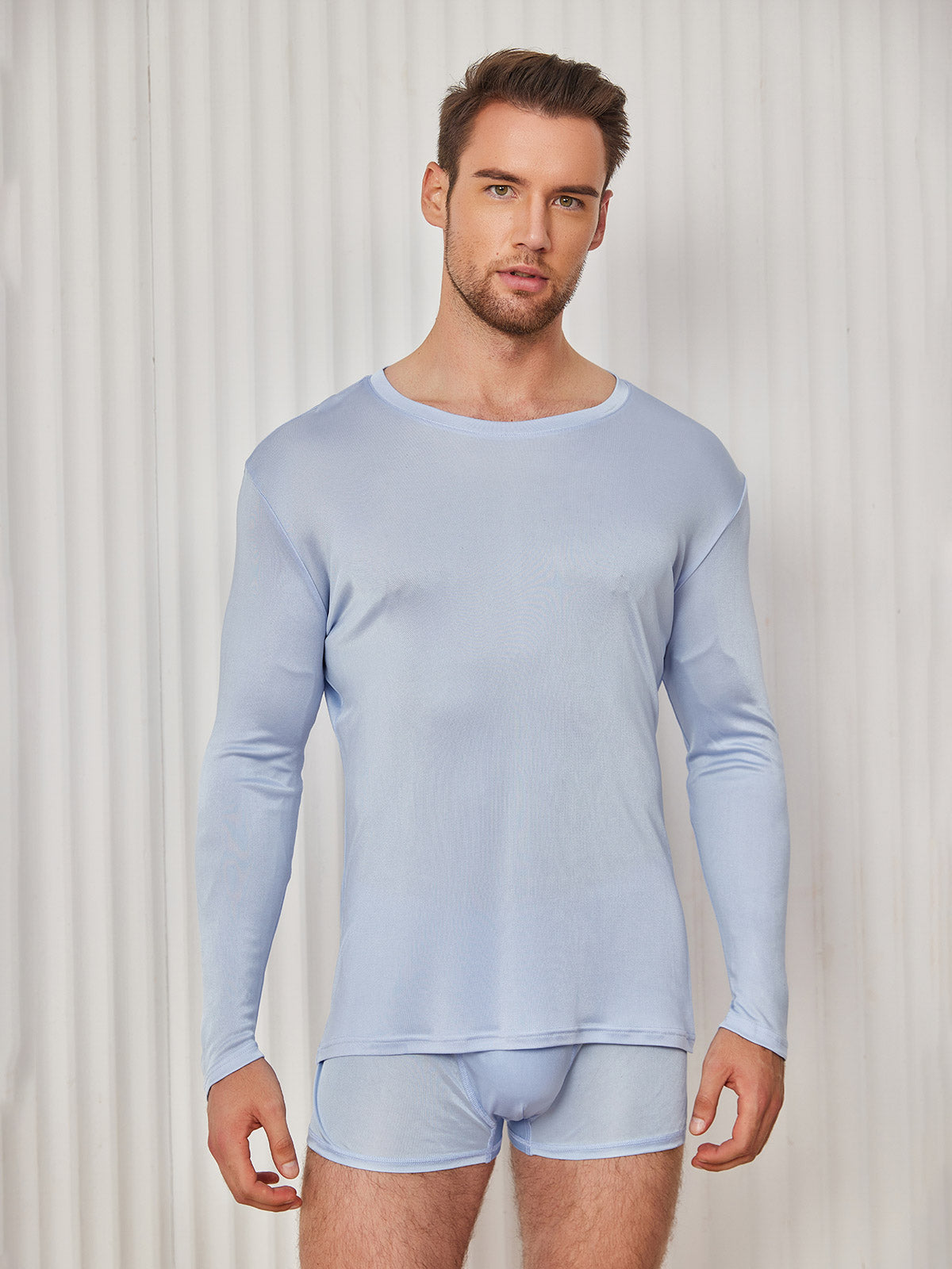 Mens Silk Knitted Tee