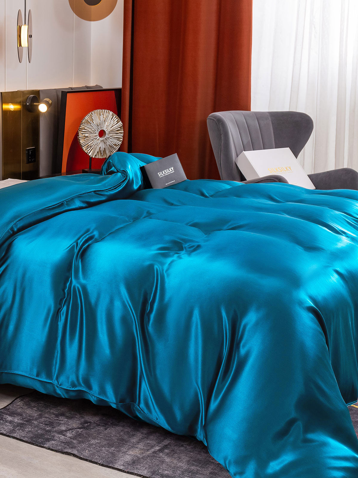 19Momme Mulberry Silk Seamless Duvet Cover