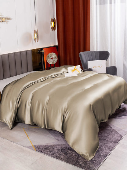 19Momme Mulberry Silk Seamless Duvet Cover