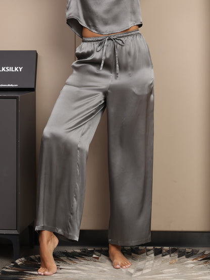 Pure Silk Casual Women‘s Pants