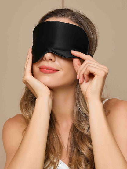 Pure Silk Solid Color Sleep Eye Mask