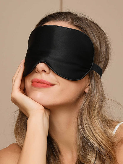 Pure Silk Solid Color Sleep Eye Mask