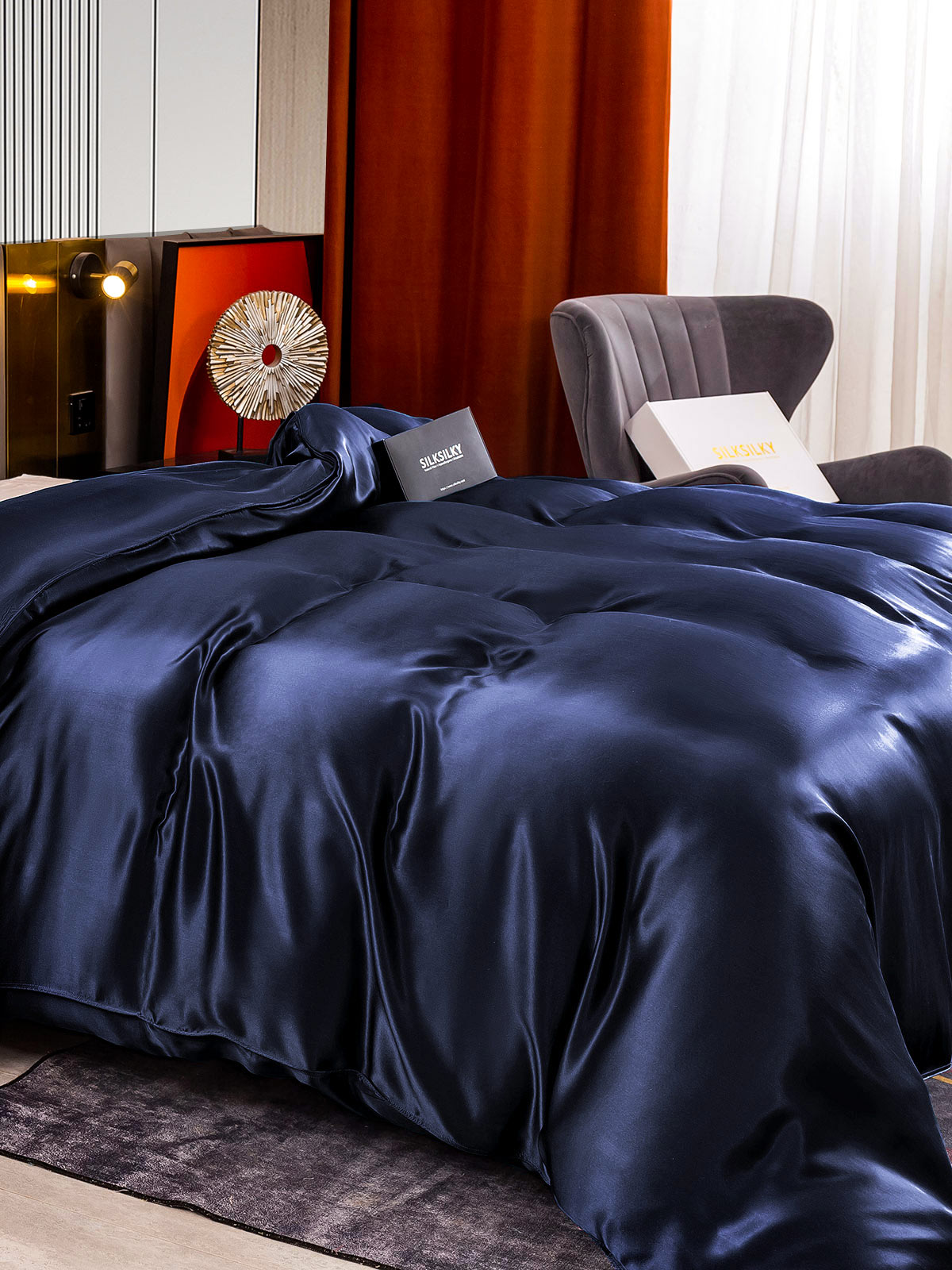 22Momme Mulberry Silk Seamless Duvet Cover