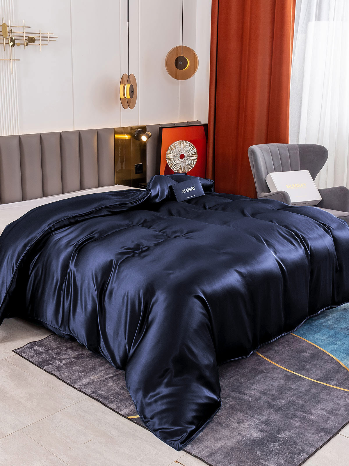 19Momme Mulberry Silk Seamless Duvet Cover