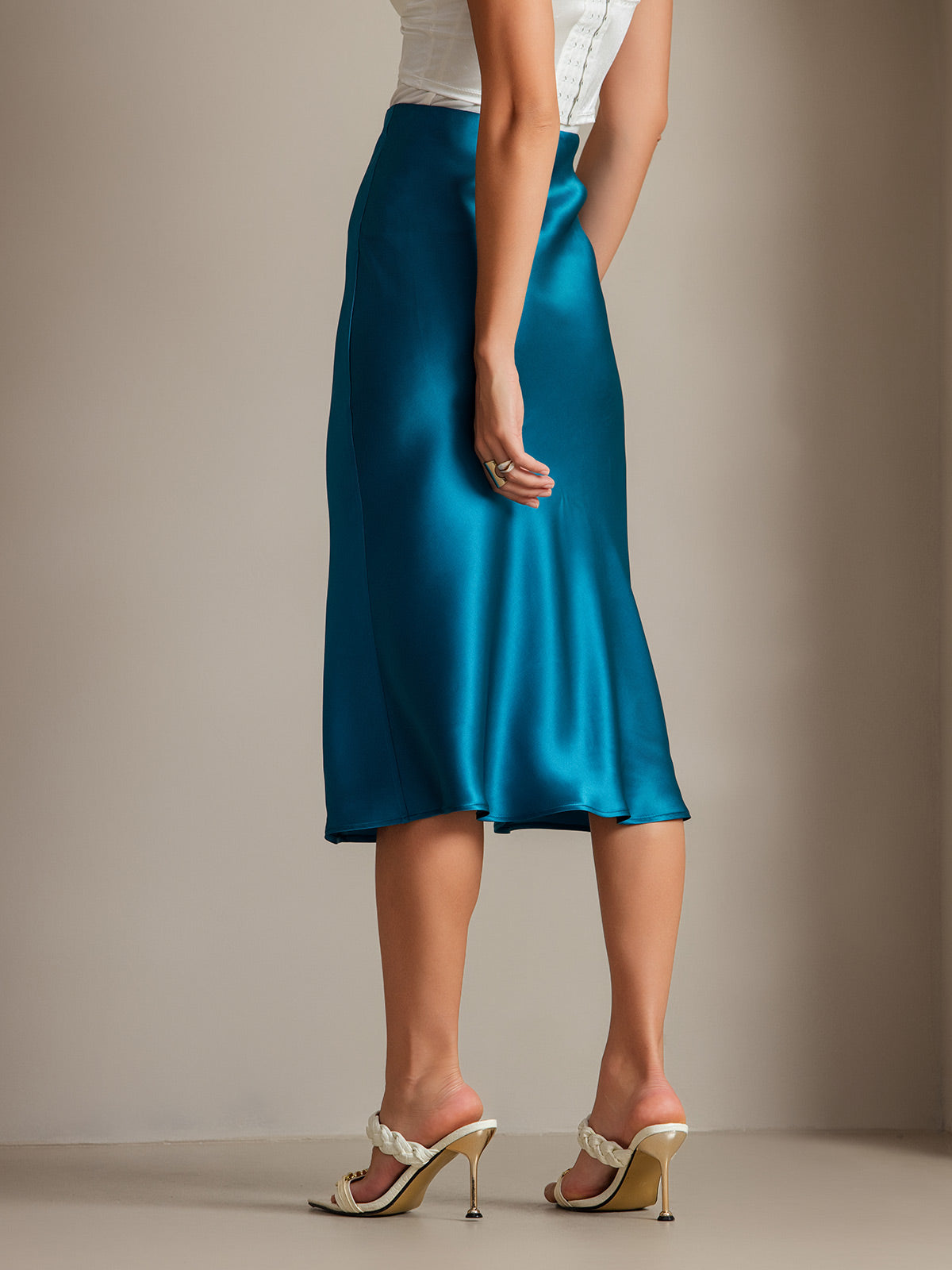 Pure Silk Basic Elegant Skirt