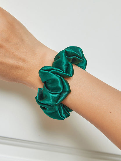 Pure Silk Midnight Scrunchies - Regular - 2cm