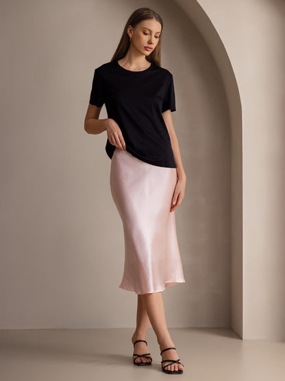 19Momme Pure Silk Classic Elegant Skirt