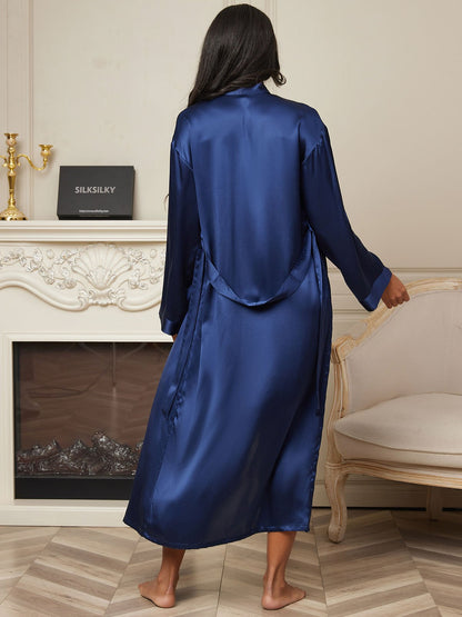 Pure Silk Elegant Women's Long Robe