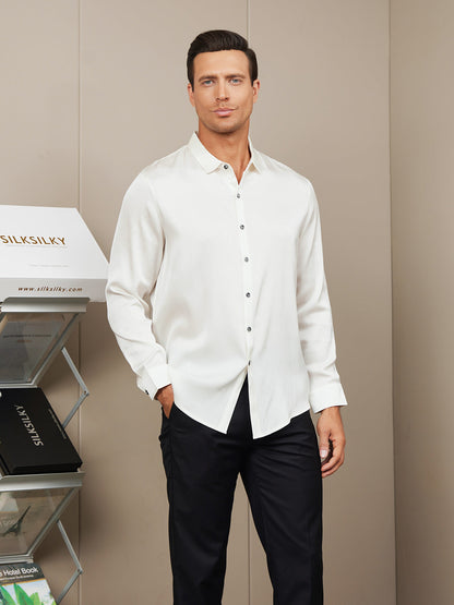 Silk Mens shirt with Long Sleeves