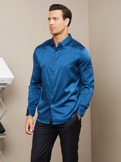 19 Momme Silk Long Sleeve Shirt For Men