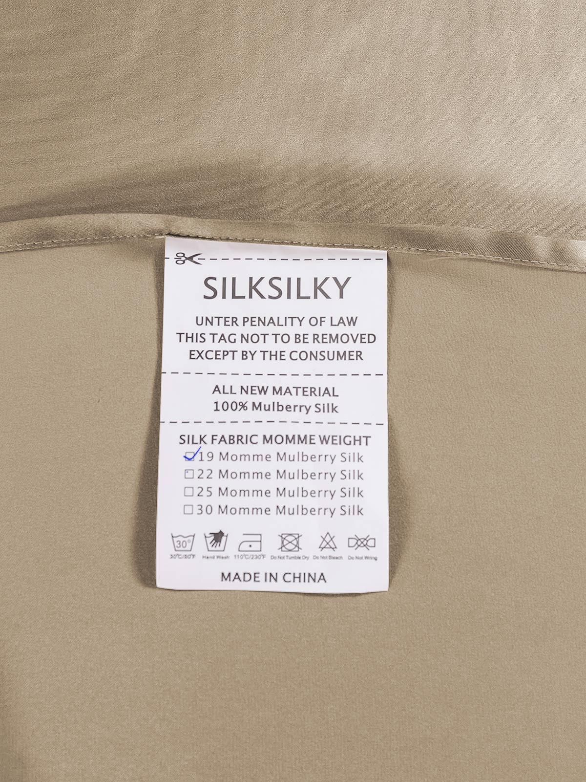 19Momme Mulberry Silk Seamless Flat Sheet