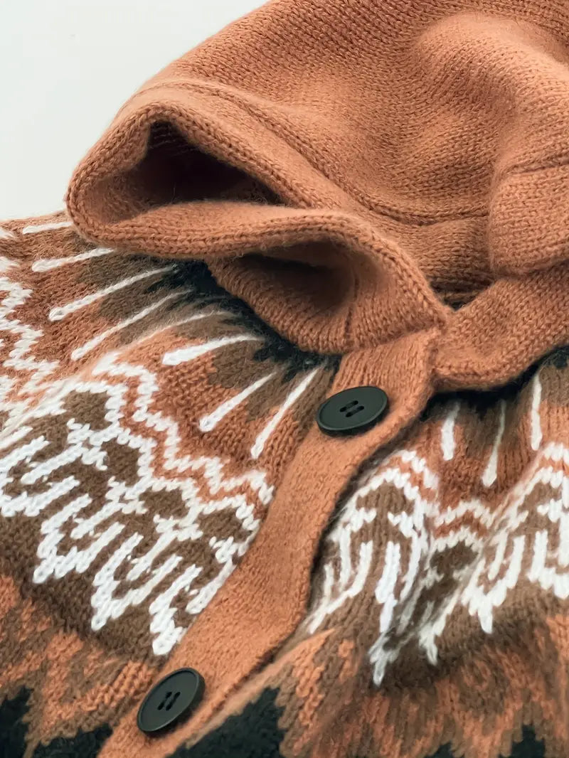 Regina™ | Klasyczny kardigan z kapturem