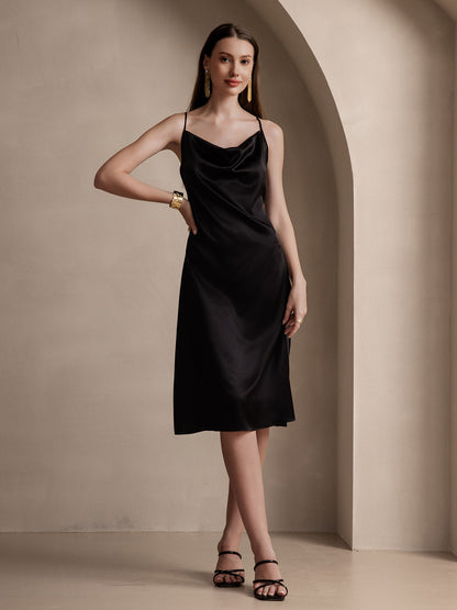 19Momme Silk Sexy Spaghetti Strap Dress