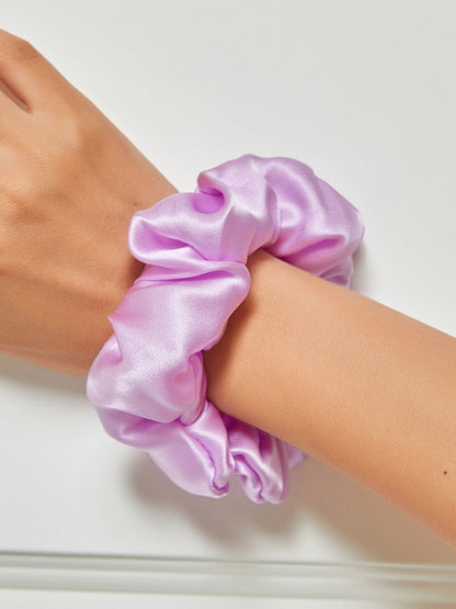 Pure Silk Midnight Scrunchies - Middle - 3.5cm