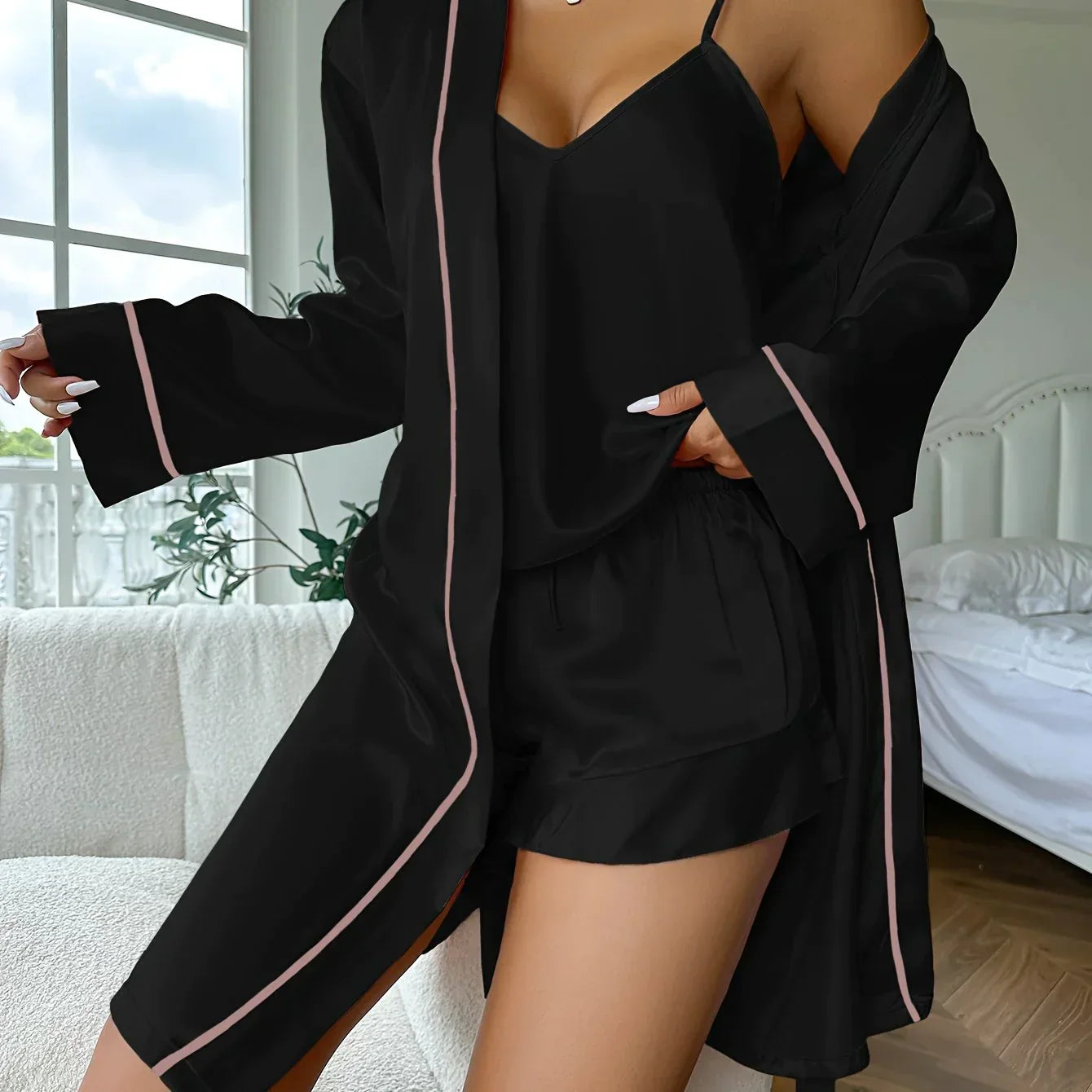 3-Piece Elegant Pajama Set | Lavinia