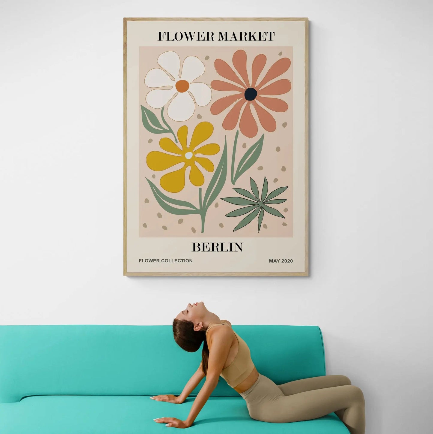 Berlin Flower Market Art Print