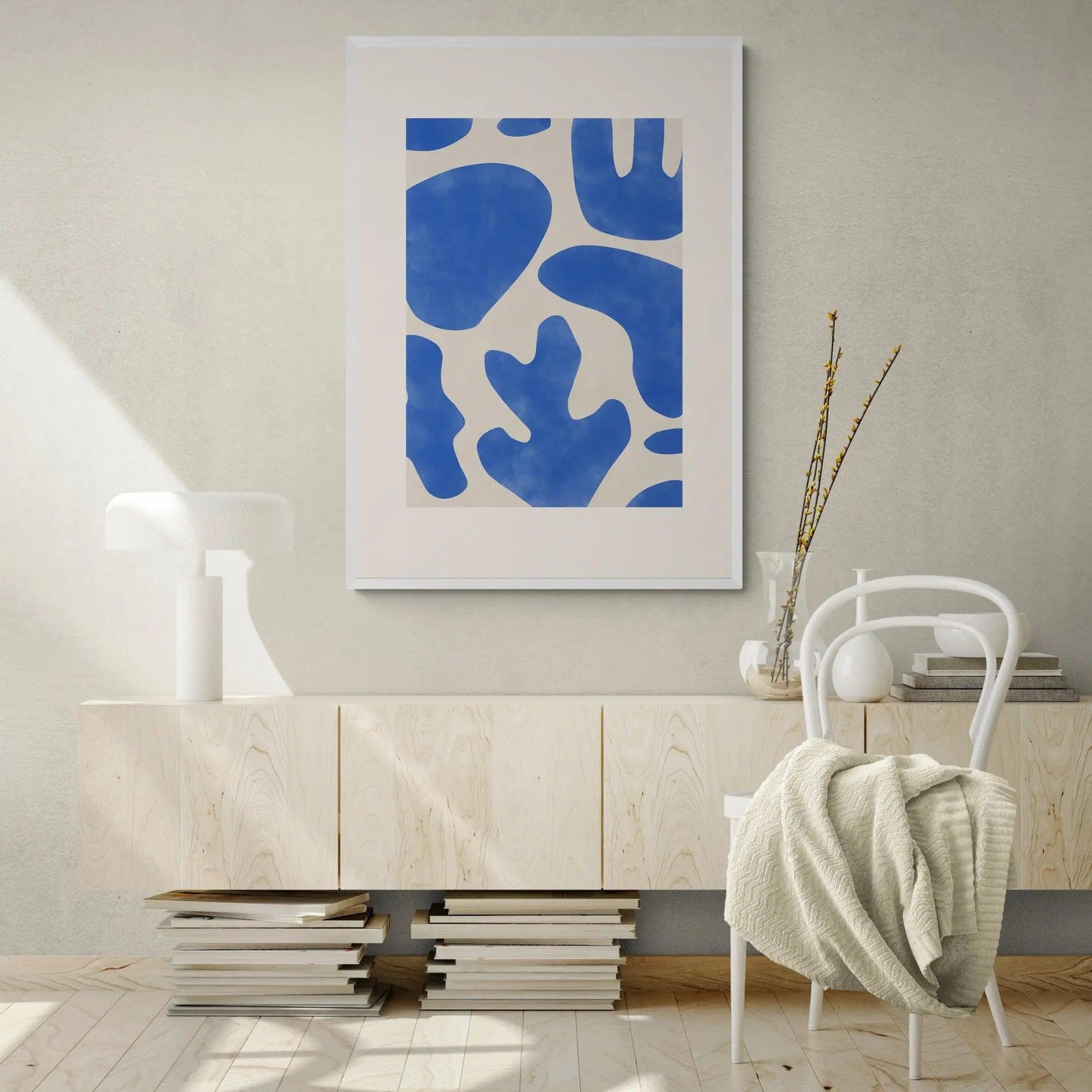 Blauw Koraal Abstract by Elena Ristova