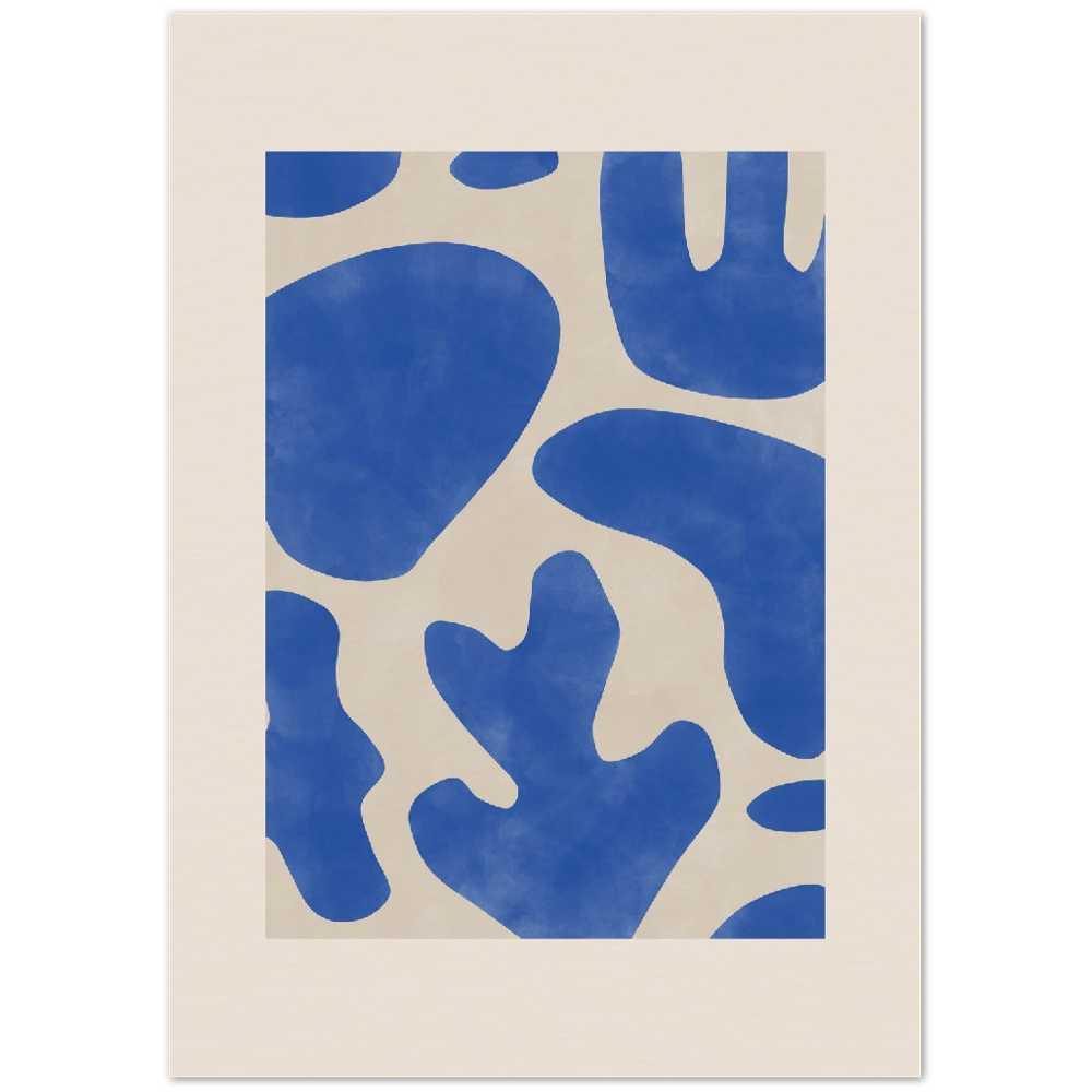 Blauw Koraal Abstract by Elena Ristova