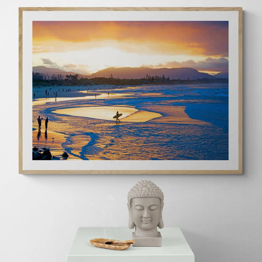 Byron Bay Beach Sunset Art Print