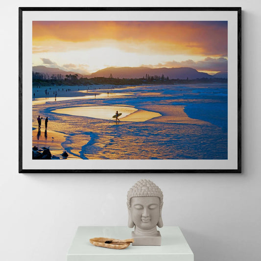 Byron Bay Beach Sunset Art Print