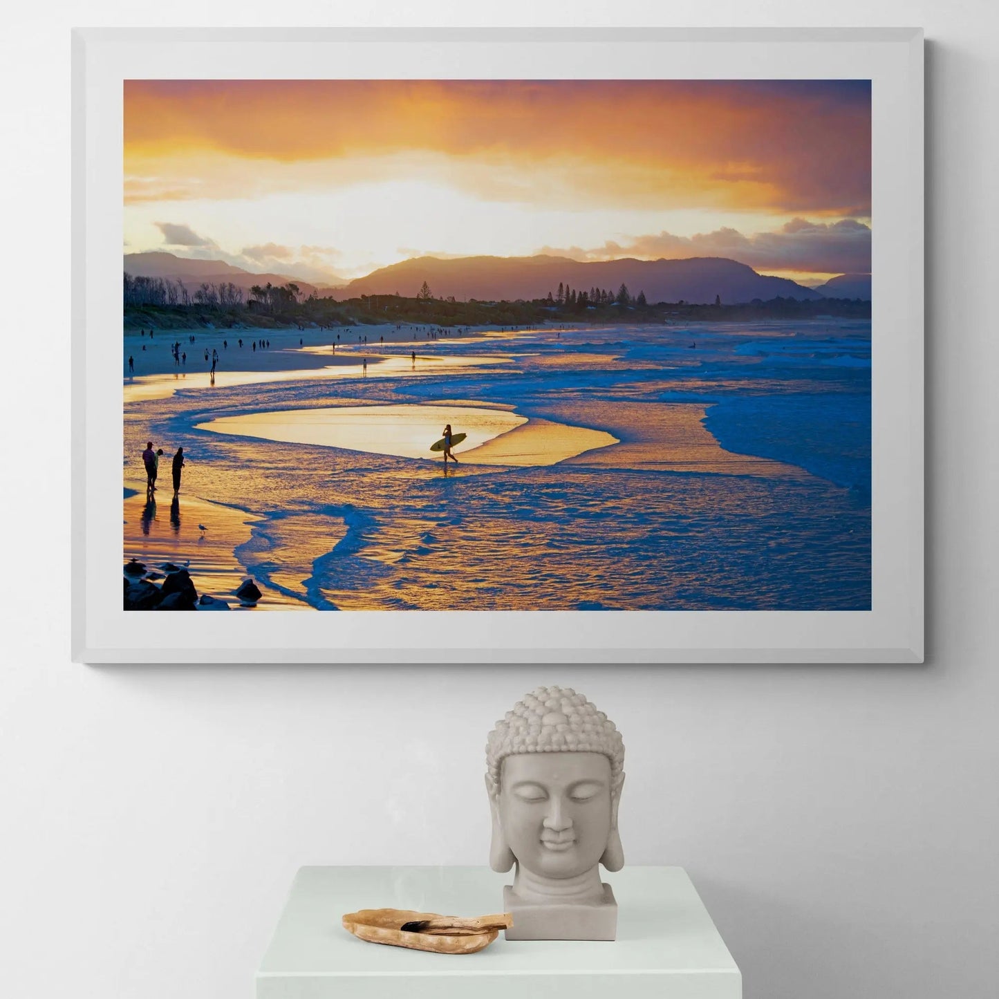 Byron Bay Beach Sunset Art Print