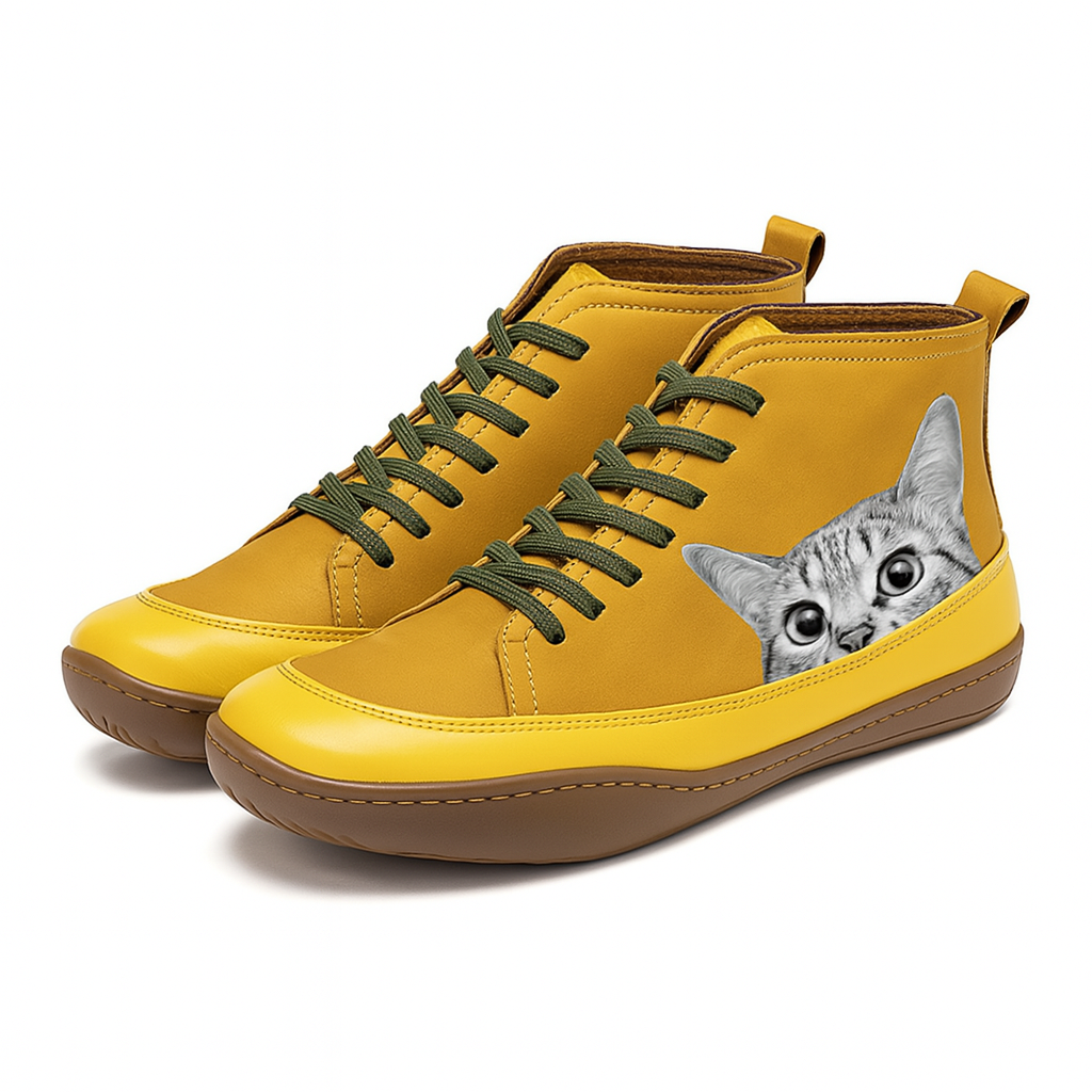 Vionna | Wygodne Trzewiki z Kocim Akcentem