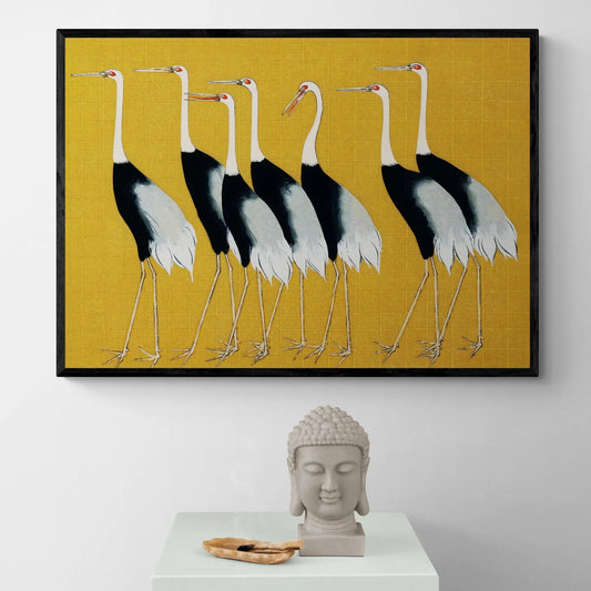 Japanese Red Crown Crane by Ogata Korin
