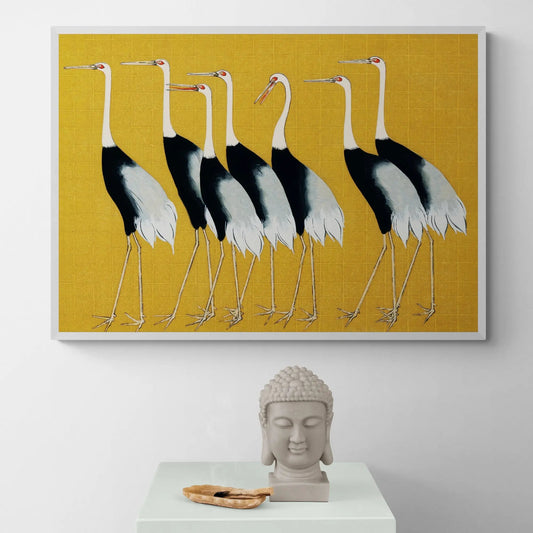 Japanese Red Crown Crane by Ogata Korin