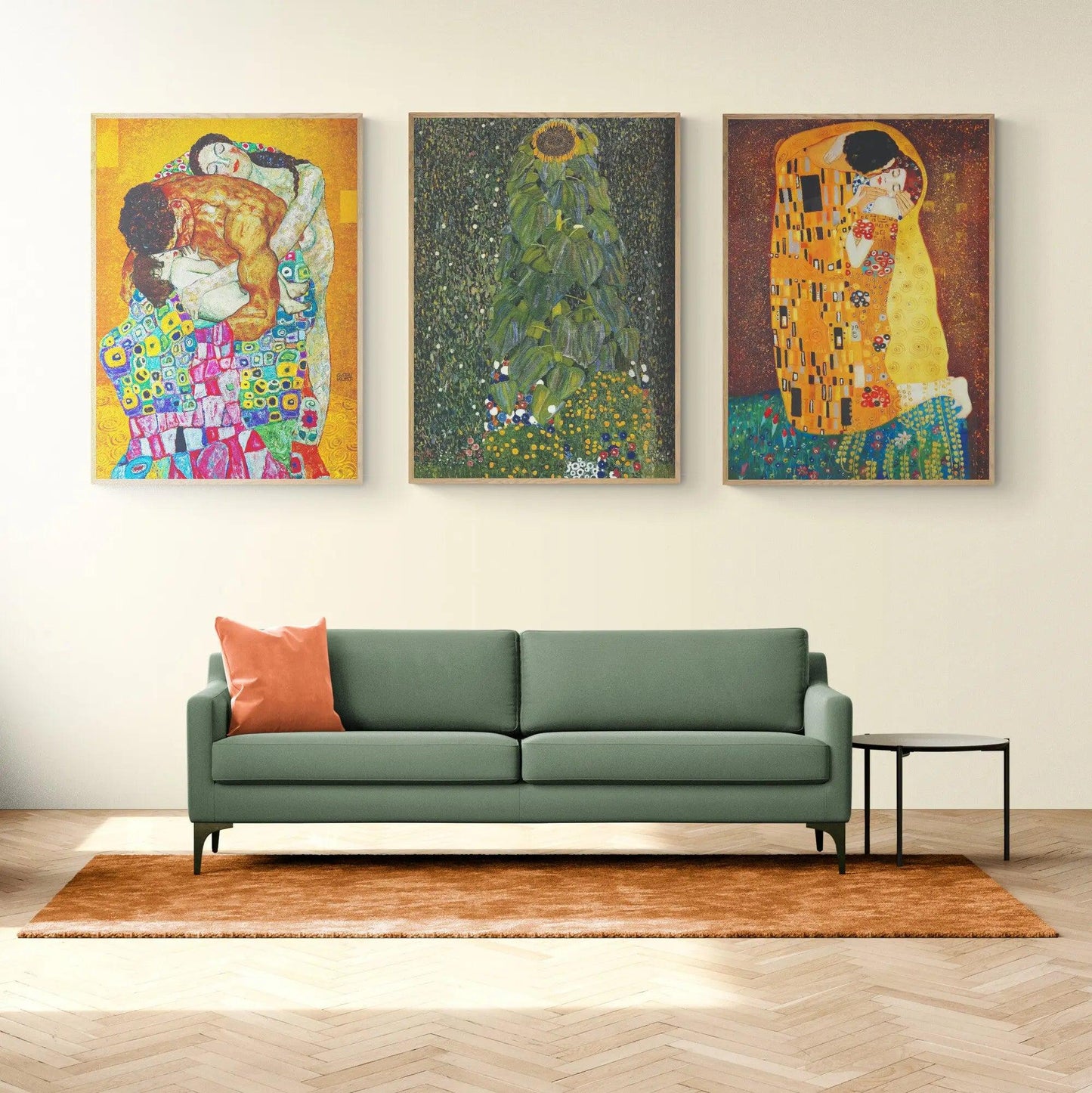 Die Familie Set of 3 by Gustav Klimt