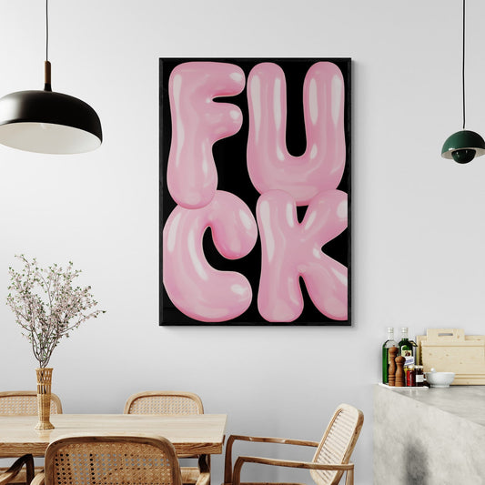 F U C K Art Print by Salty Biche