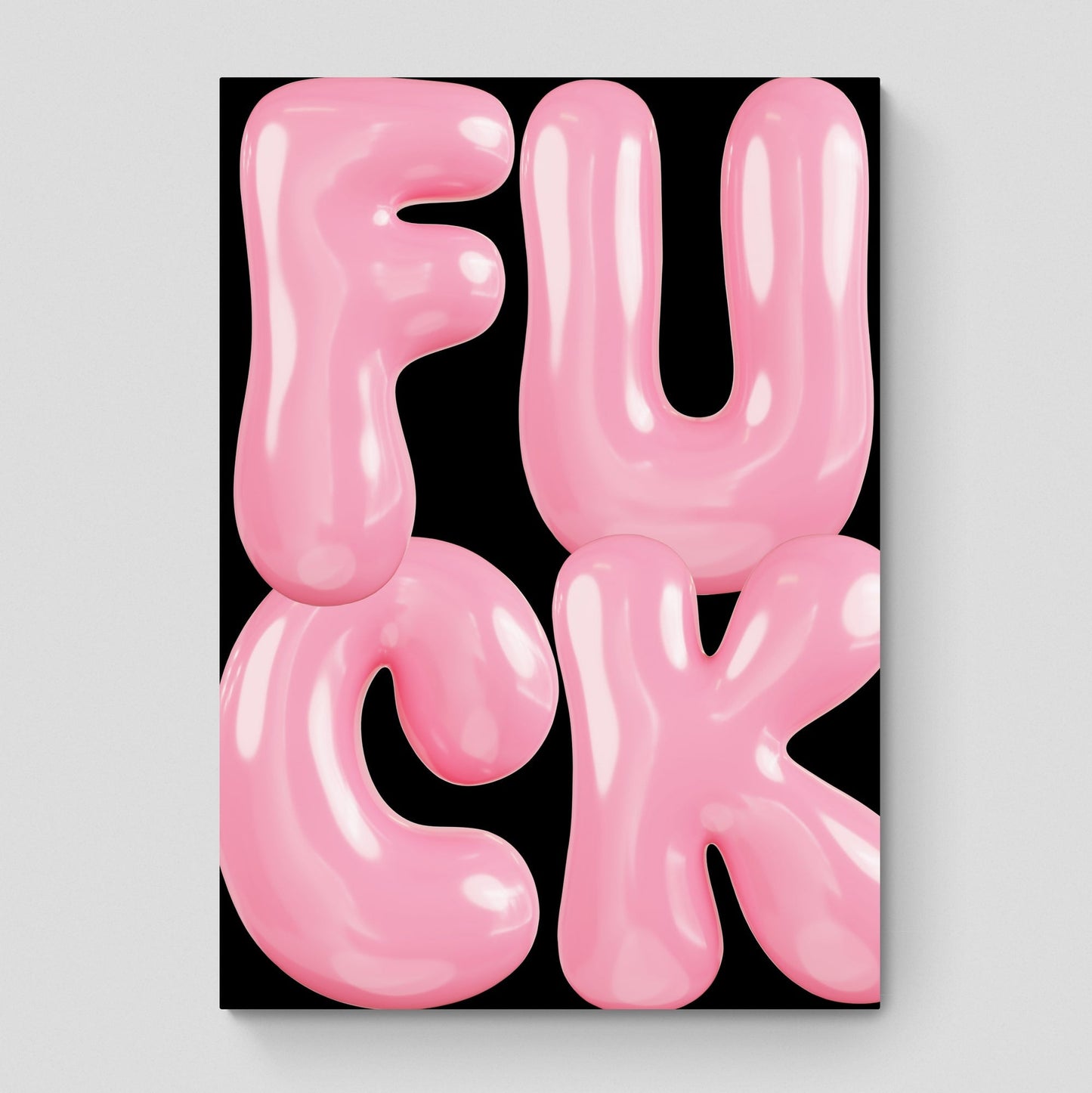 F U C K Art Print by Salty Biche