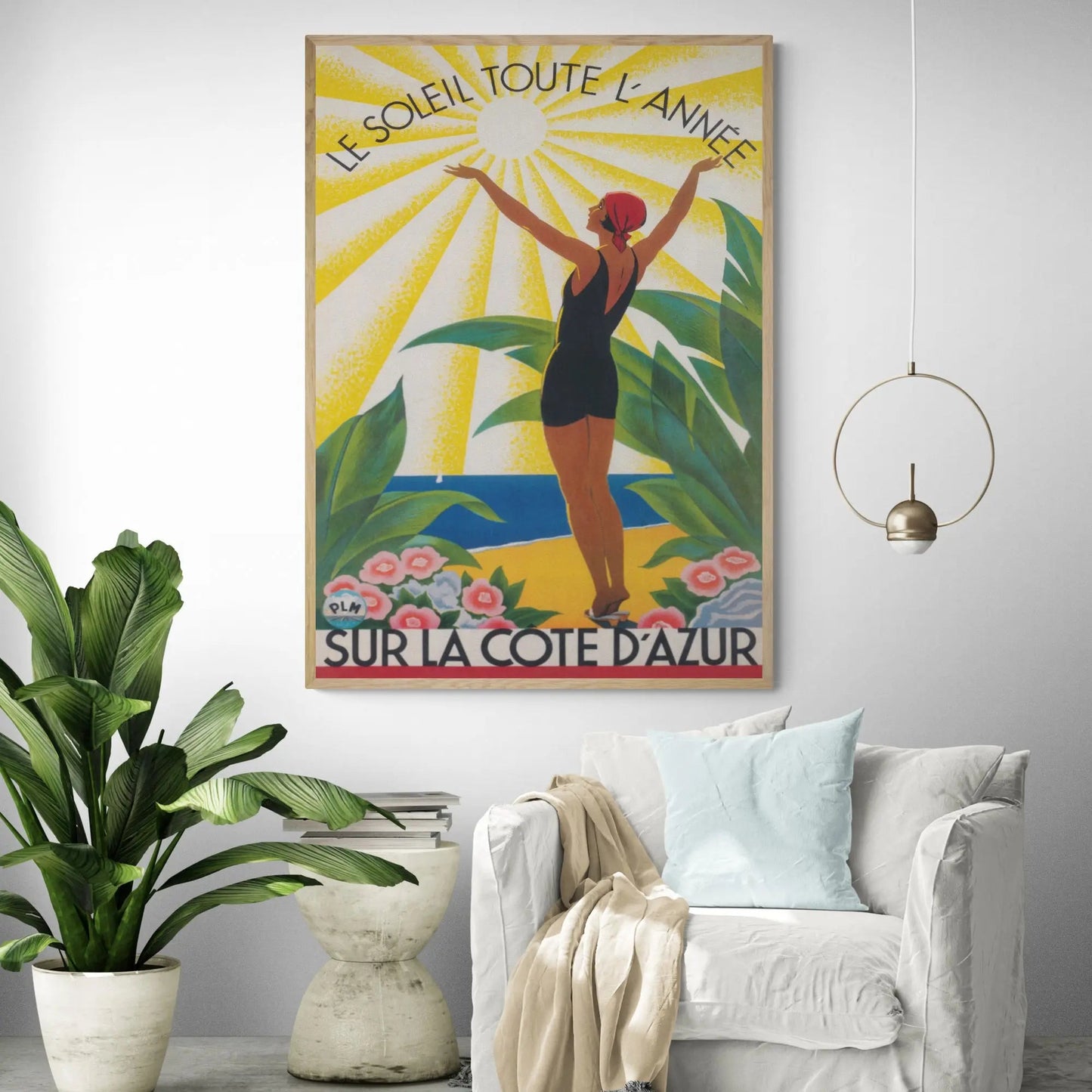 French Riviera Cote d'Azur Art Print