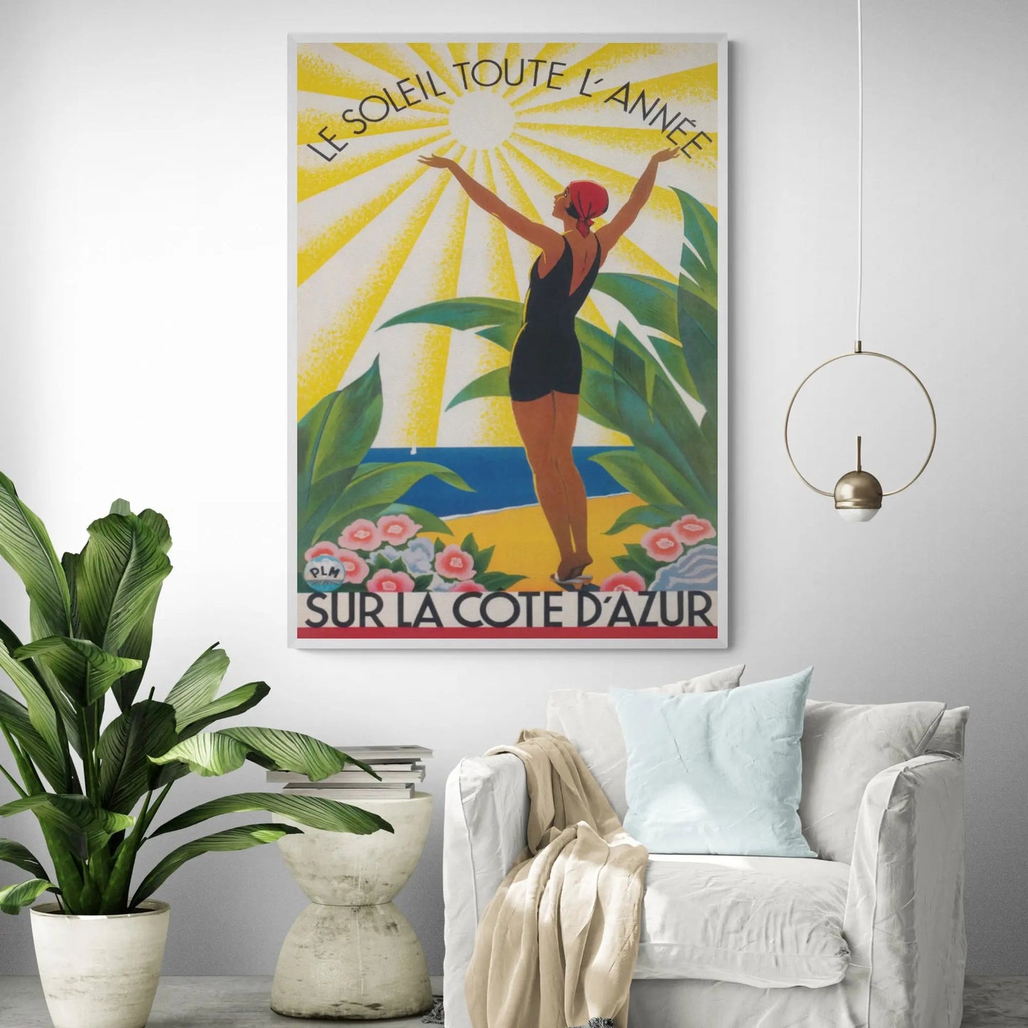 French Riviera Cote d'Azur Art Print