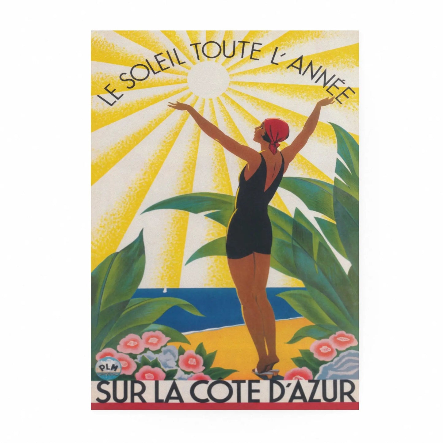 French Riviera Cote d'Azur Art Print