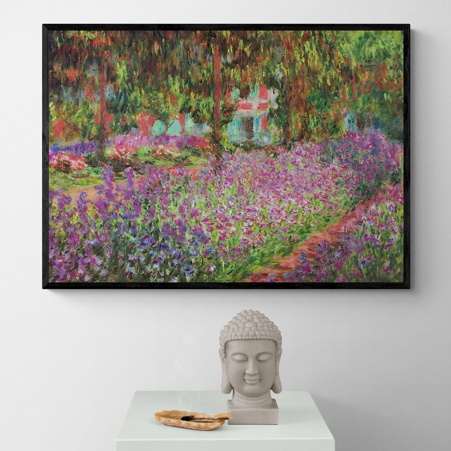 Garden at Giverny 1900 By Claude Monet