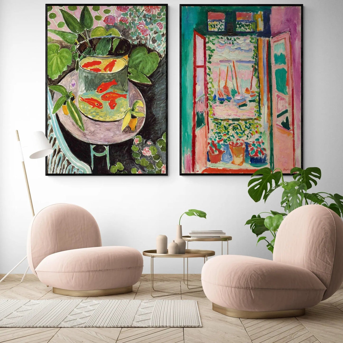 Goldfish + Open Window Set by Henri Matisse