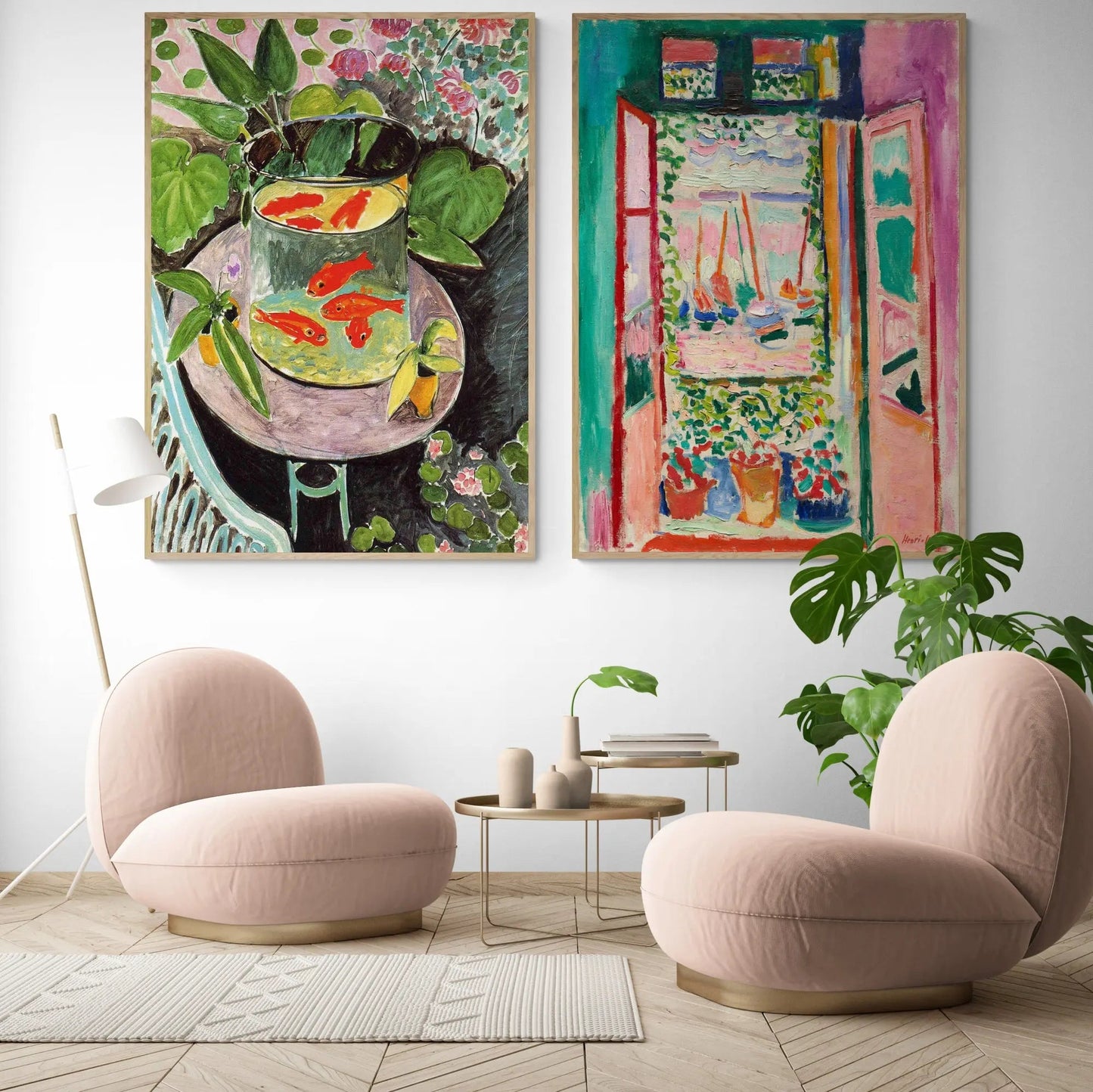 Goldfish + Open Window Set by Henri Matisse